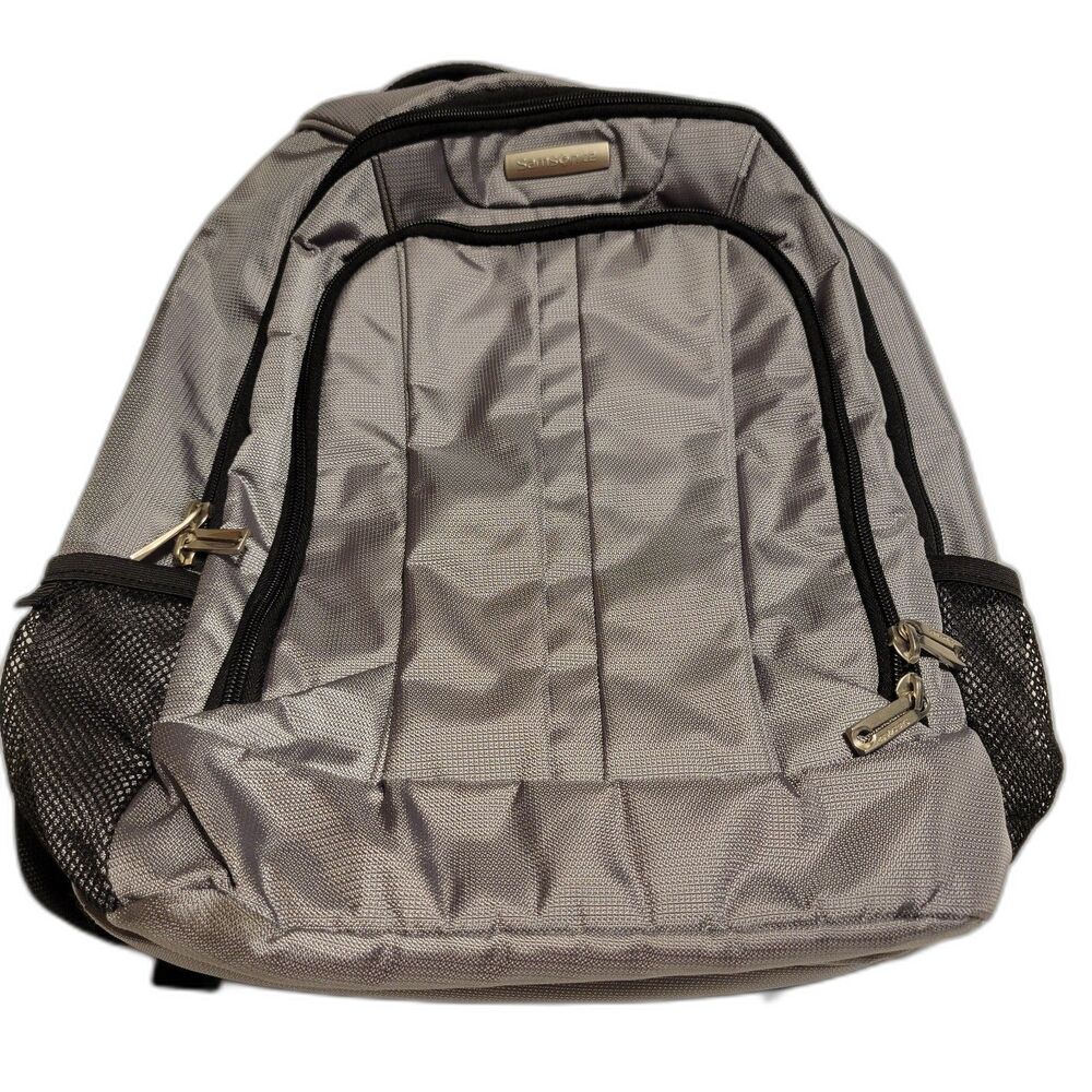Samsonite  Gray Laptop  Backpack   Many Compartments  andl Has Top Handle